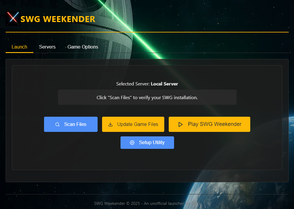 SWG Weekender Screenshot